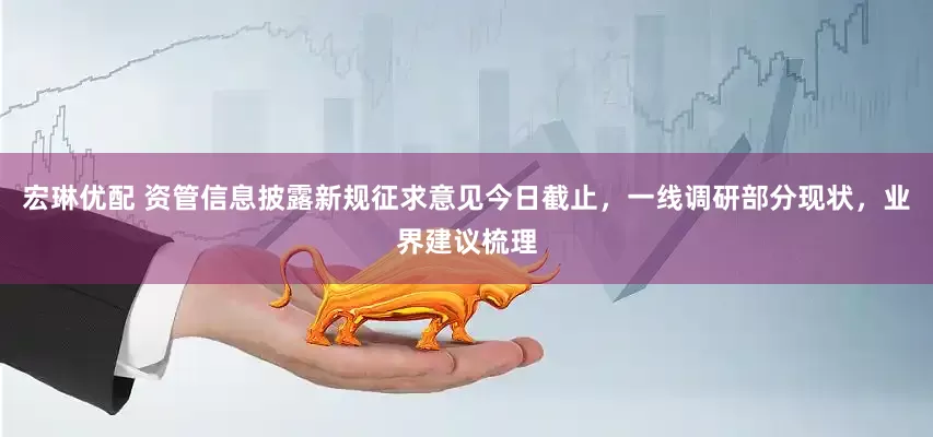 宏琳优配 资管信息披露新规征求意见今日截止，一线调研部分现状，业界建议梳理